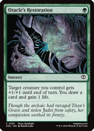 Oracle's Restoration (SOS-156)  Foil - Secrets of Strixhaven