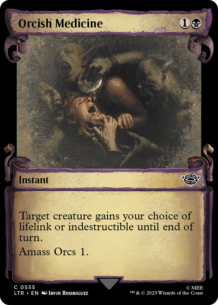 Orcish Medicine (Showcase Scrolls) (LTR-555)  Foil - The Lord of the Rings: Tales of Middle-earth