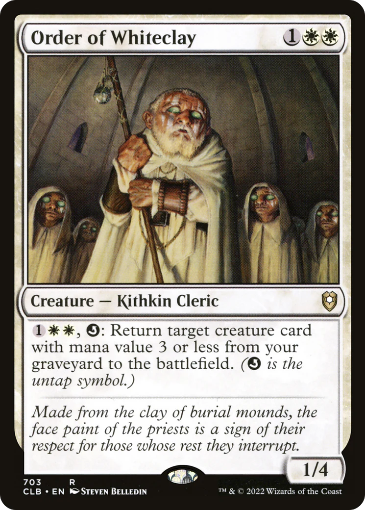 Order of Whiteclay (CLB-703)  - Commander Legends: Battle for Baldur's Gate