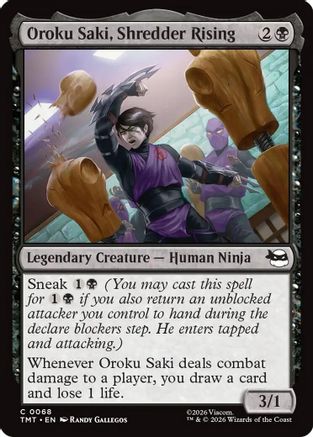 Oroku Saki, Shredder Rising (TMT-068)  - Teenage Mutant Ninja Turtles