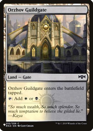 Orzhov Guildgate (252) (LIST-252)  - The List Reprints