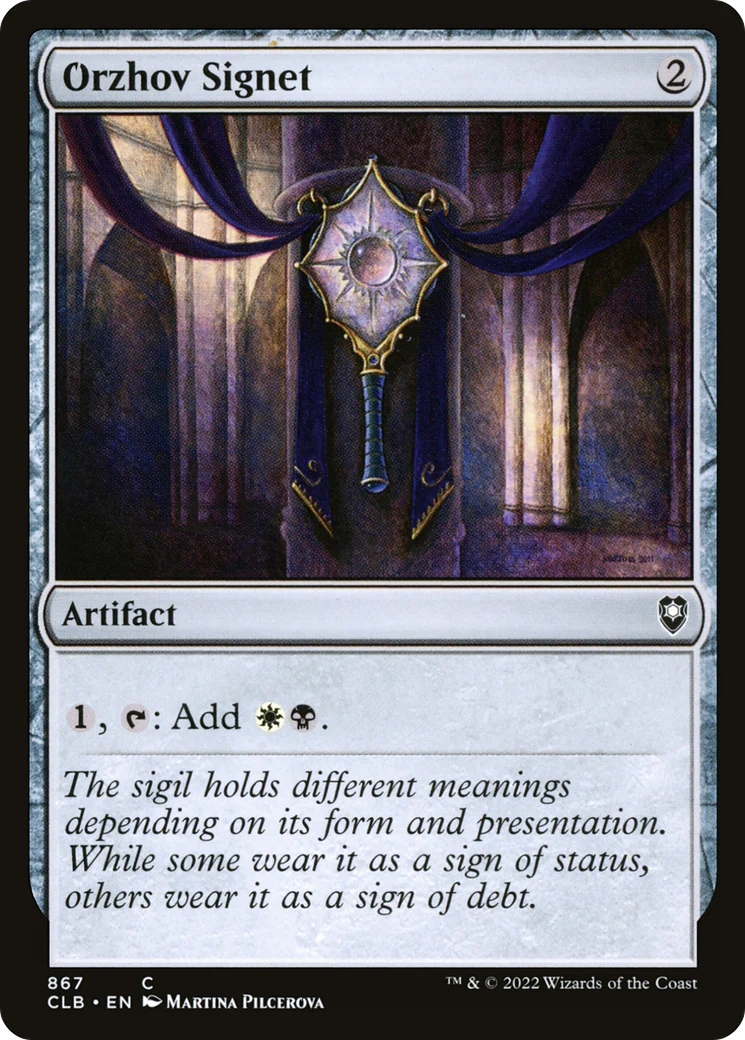Orzhov Signet (CLB-867)  - Commander Legends: Battle for Baldur's Gate