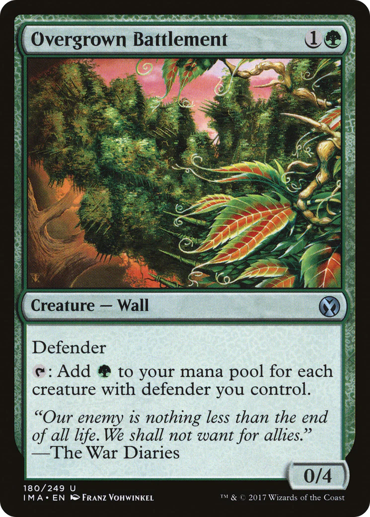Overgrown Battlement (IMA-180)  Foil - Iconic Masters