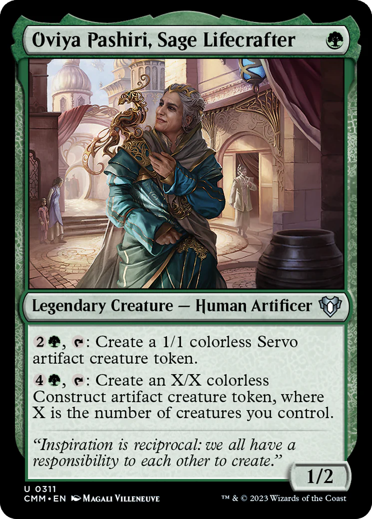 Oviya Pashiri, Sage Lifecrafter (CMM-311)  Foil - Commander Masters