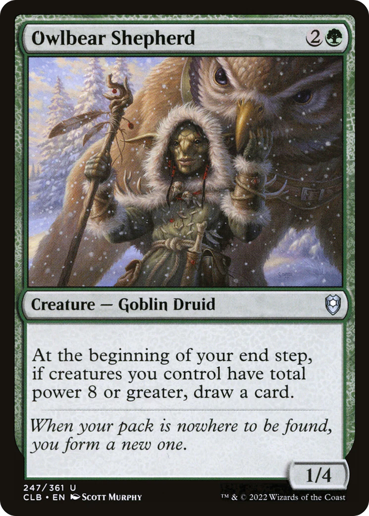 Owlbear Shepherd (CLB-247)  Foil - Commander Legends: Battle for Baldur's Gate