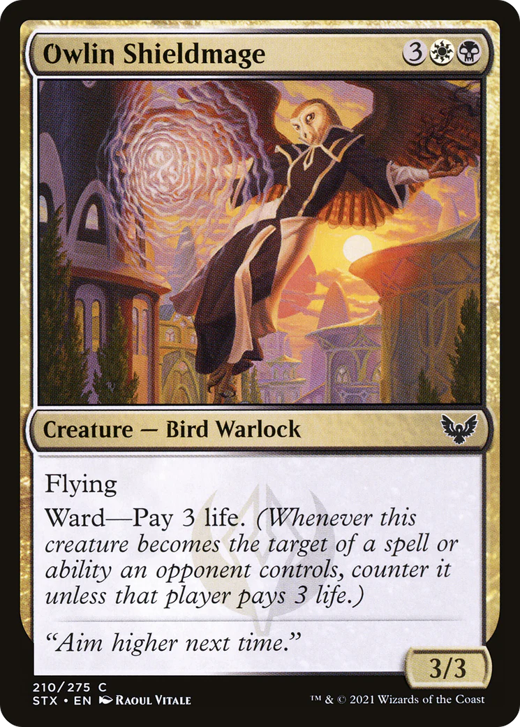 Owlin Shieldmage (STX-210)  Foil - Strixhaven: School of Mages