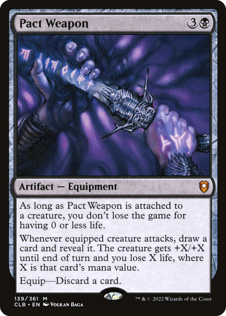 Pact Weapon (CLB-139) Foil - Commander Legends: Battle for Baldur's Gate