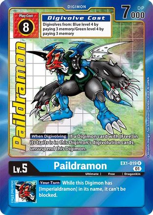 Paildramon (Alternate Art) (EX1-019) - Classic Collection Foil