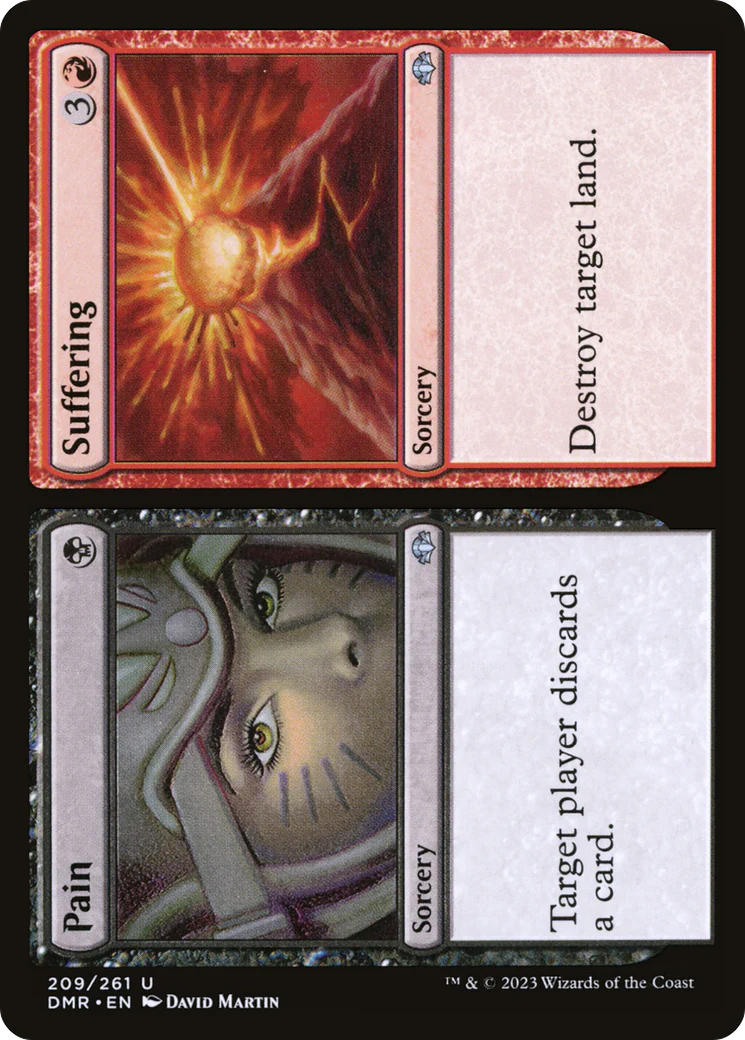 Pain // Suffering (DMR-209)  Foil - Dominaria Remastered