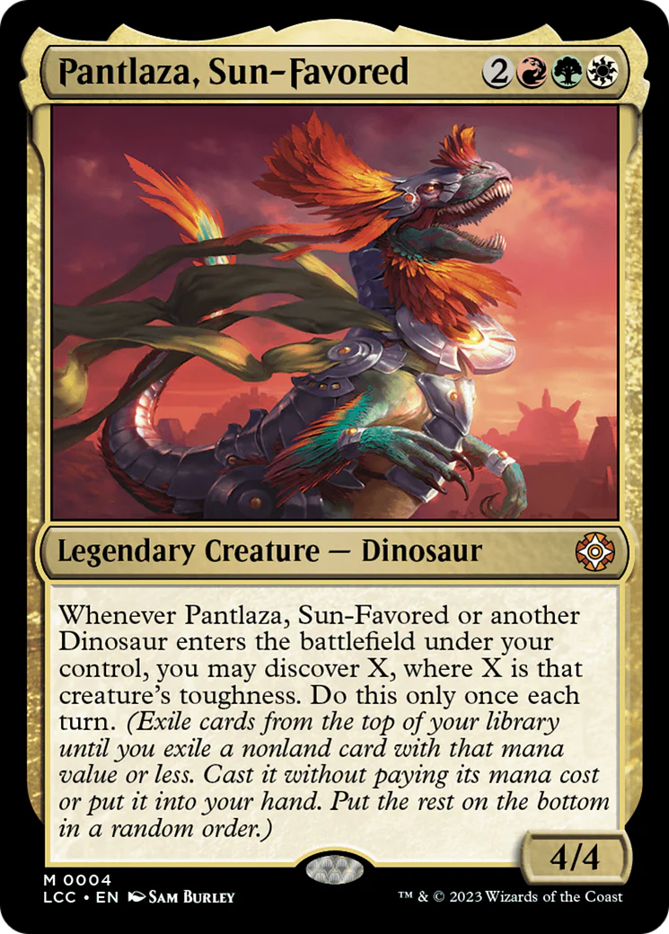 Pantlaza, Sun-Favored (LCC-004)  - The Lost Caverns of Ixalan Commander