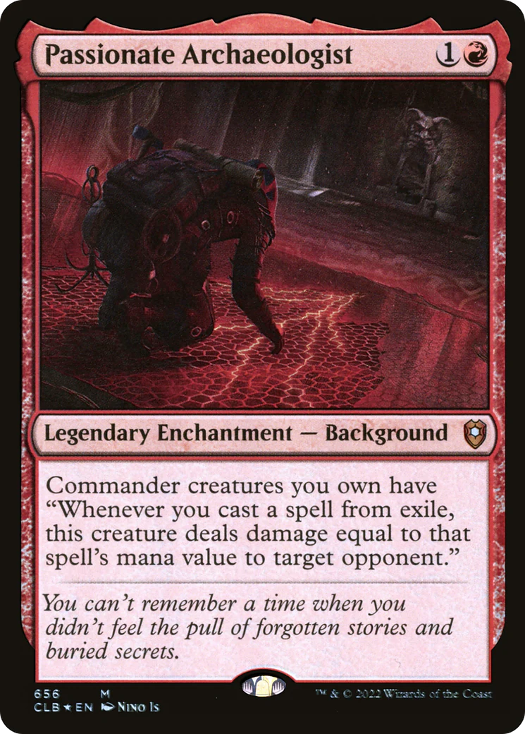 Passionate Archaeologist (CLB-656)  Foil - Commander Legends: Battle for Baldur's Gate