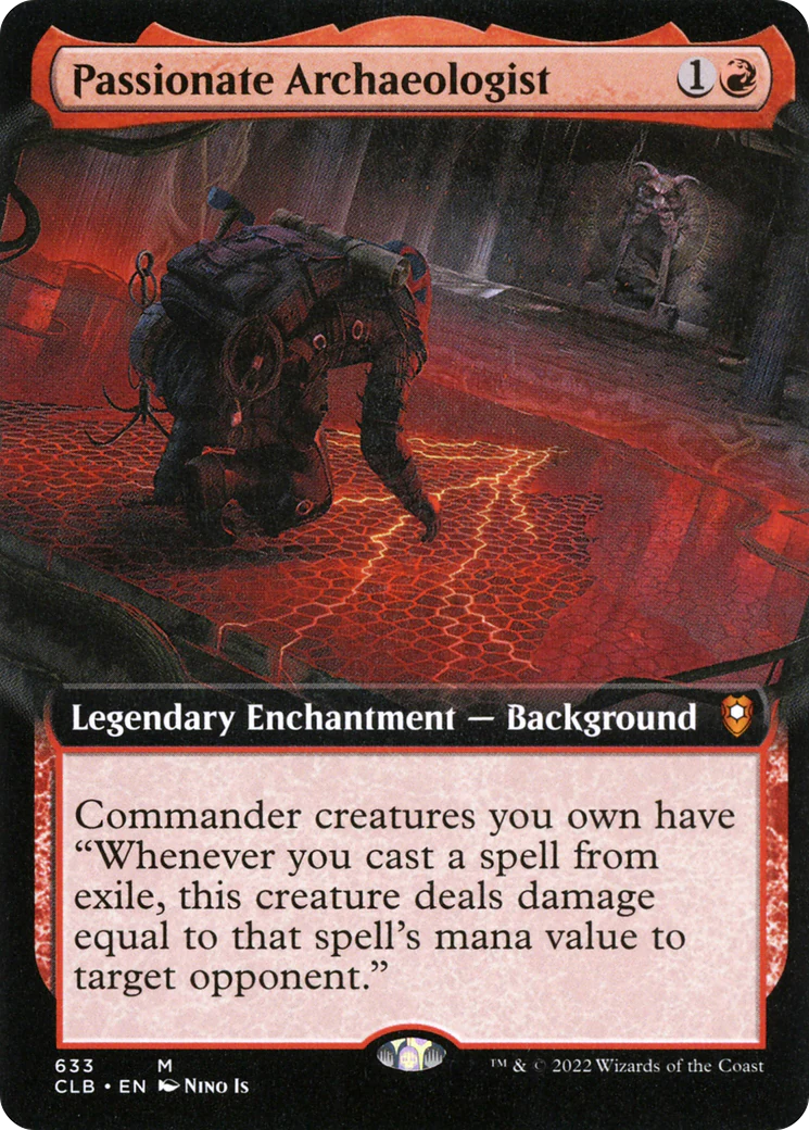 Passionate Archaeologist (Extended Art) (CLB-633)  Foil - Commander Legends: Battle for Baldur's Gate: (Extended Art)