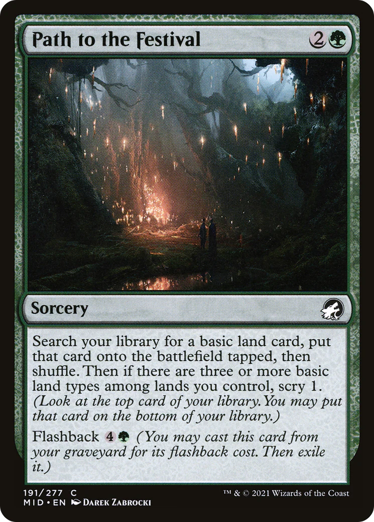 Path to the Festival (MID-191)  Foil - Innistrad: Midnight Hunt
