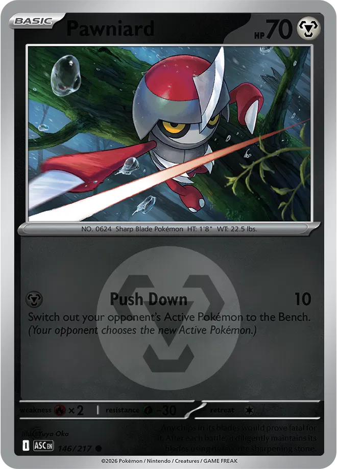 Pawniard (Energy Symbol Pattern) 146  - Reverse Holofoil ME Ascended Heroes - Common