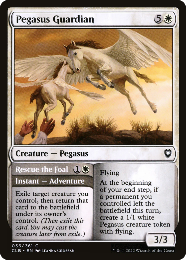 Pegasus Guardian (CLB-036) Foil - Commander Legends: Battle for Baldur's Gate