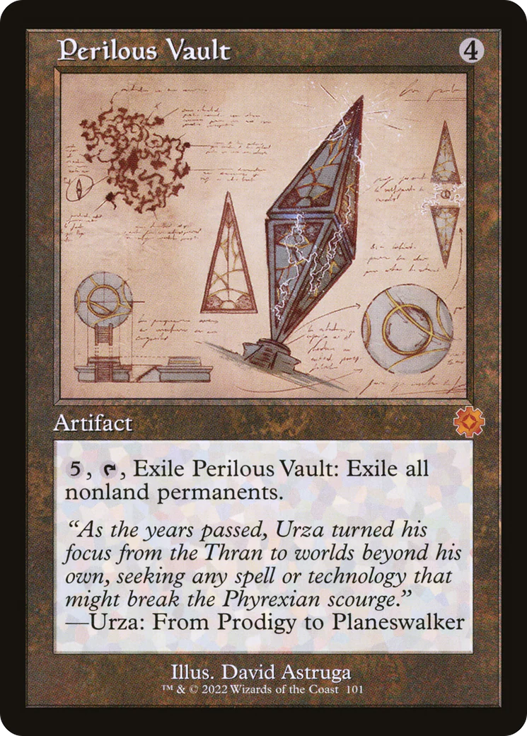 Perilous Vault (Schematic) (BRR-101)  Foil - The Brothers' War Retro Artifacts