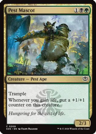 Pest Mascot (SOS-209)  Foil - Secrets of Strixhaven