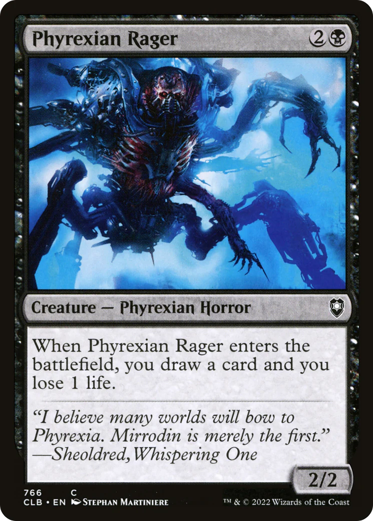 Phyrexian Rager (CLB-766)  - Commander Legends: Battle for Baldur's Gate