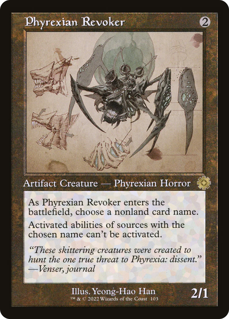 Phyrexian Revoker (Schematic) (BRR-103) Foil - The Brothers' War Retro Artifacts