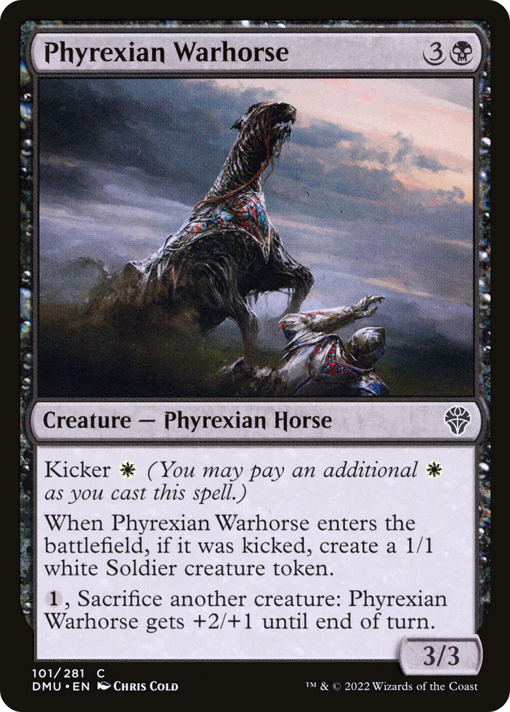 Phyrexian Warhorse (DMU-101) Foil - Dominaria United