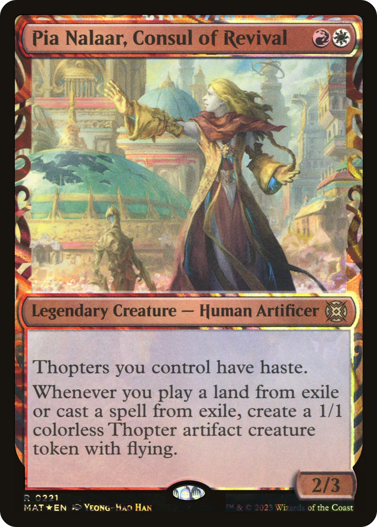 Pia Nalaar, Consul of Revival (Halo Foil) (MAT-221)  Foil - March of the Machine: The Aftermath: (Showcase)