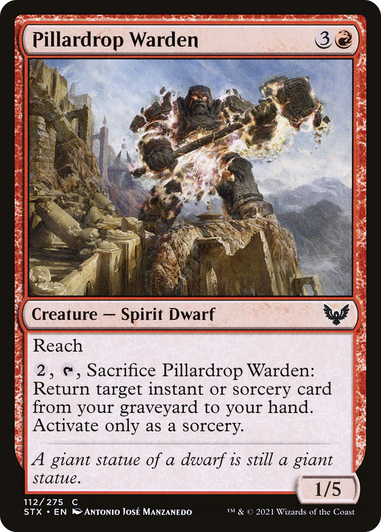 Pillardrop Warden (STX-112)  Foil - Strixhaven: School of Mages