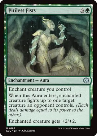 Pitiless Fists (ECL-187) Foil - Lorwyn Eclipsed