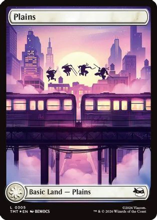 Plains (0305) (Surge Foil) (TMT-305)  Foil - Teenage Mutant Ninja Turtles