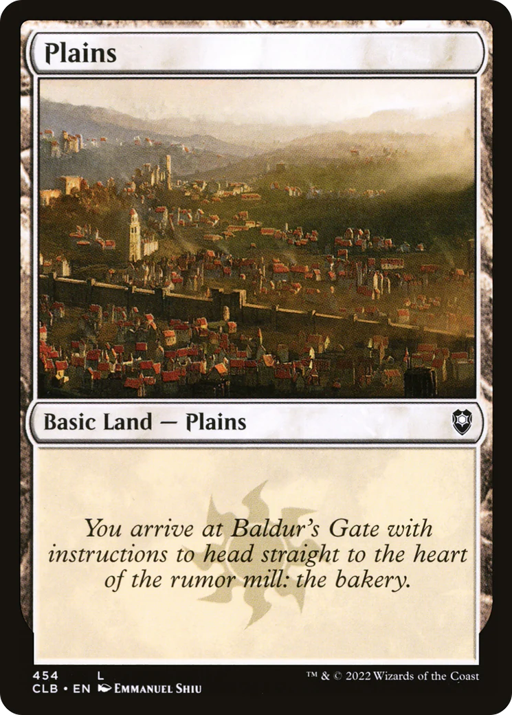 Plains (454) (CLB-454)  Foil - Commander Legends: Battle for Baldur's Gate