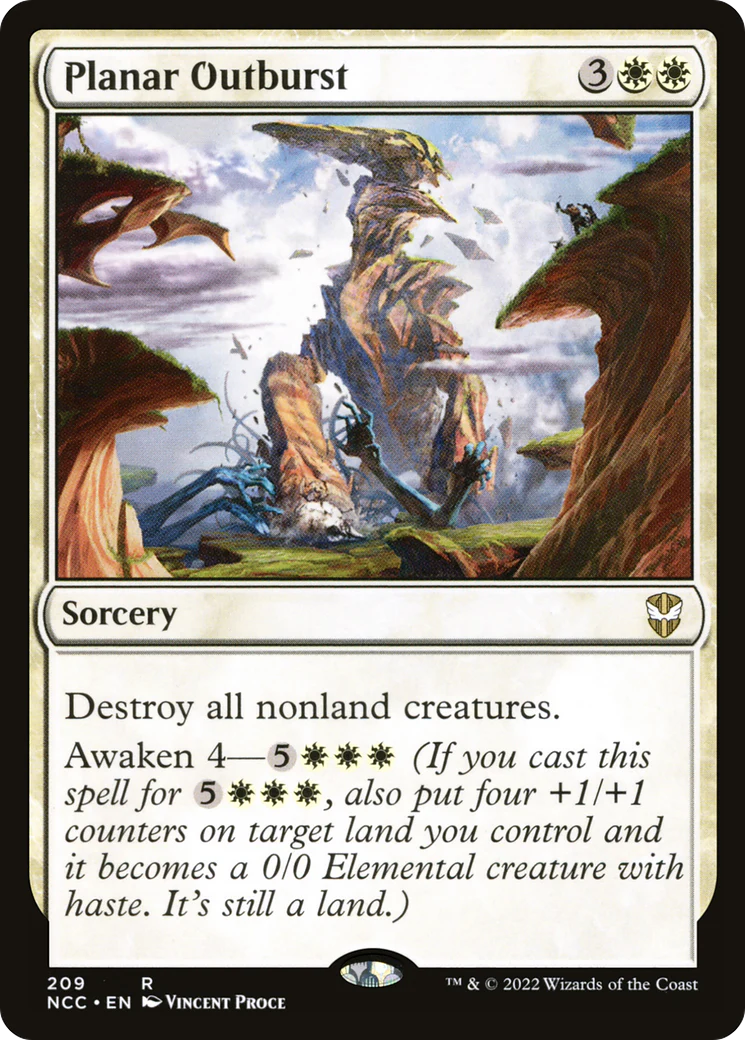 Planar Outburst (NCC-209)  - New Capenna Commander