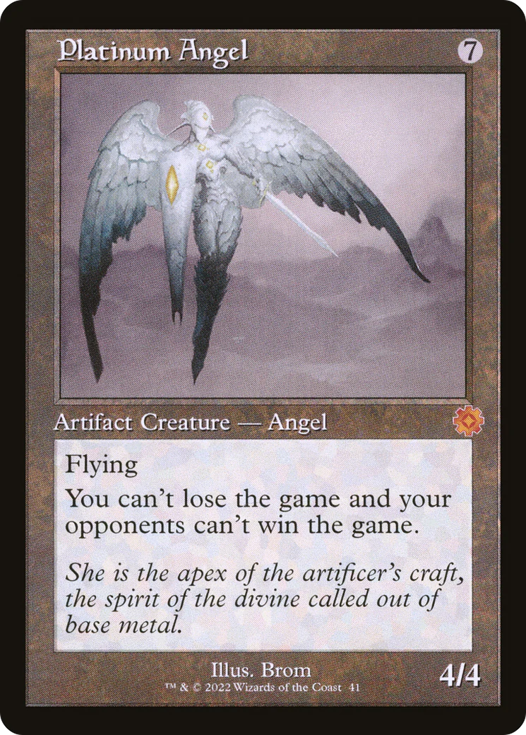 Platinum Angel (BRR-041)  Foil - The Brothers' War Retro Artifacts