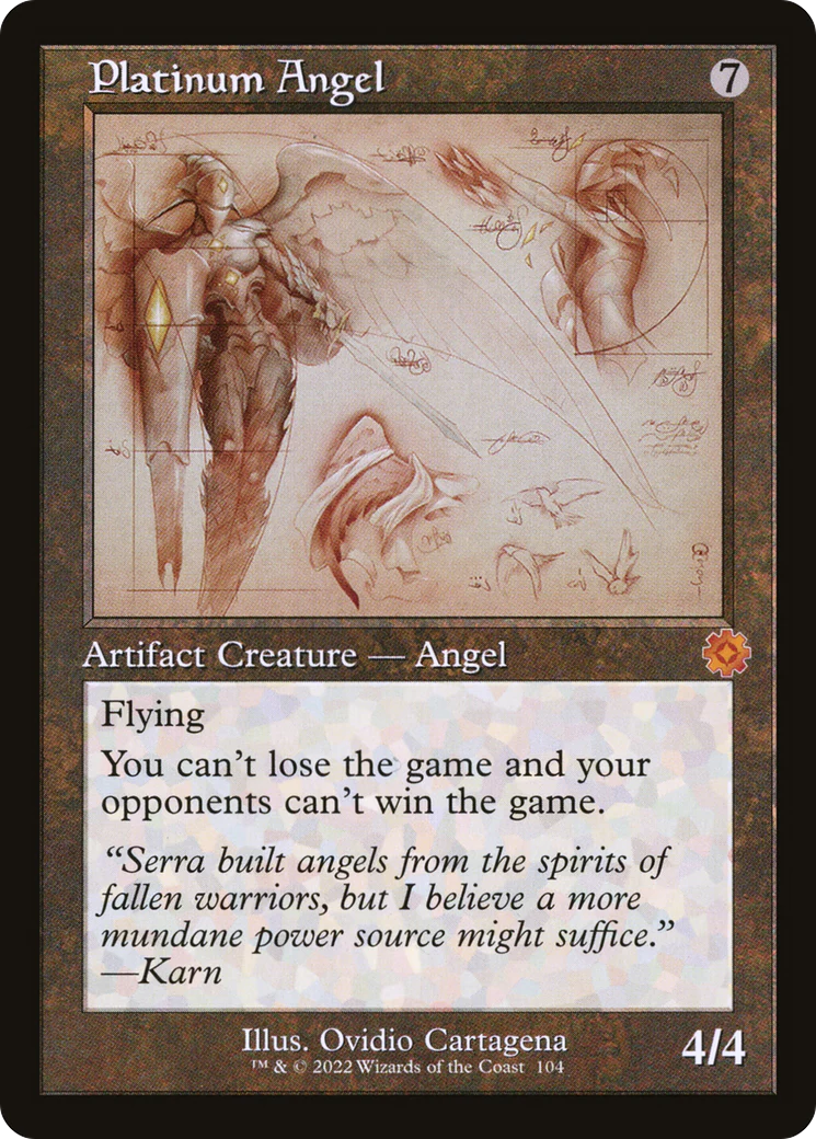 Platinum Angel (Schematic) (BRR-104)  - The Brothers' War Retro Artifacts