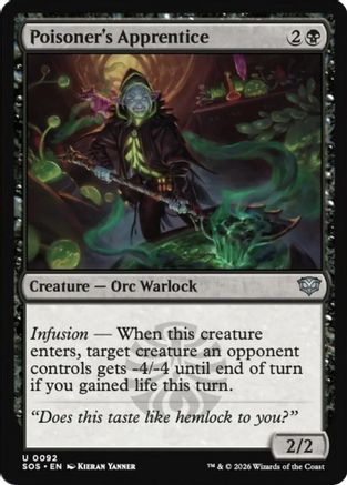 Poisoner's Apprentice (SOS-092)  Foil - Secrets of Strixhaven