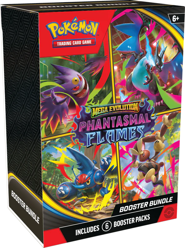 Pokemon ME02 Mega Evolution Phantasmal Flames Booster Bundle