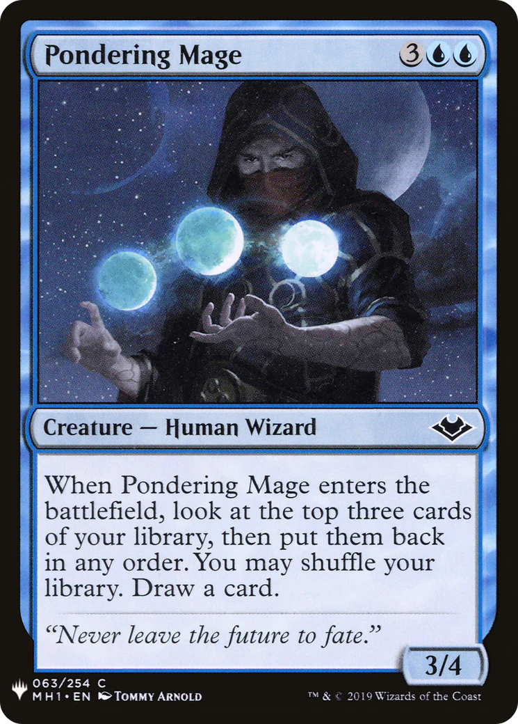 Pondering Mage (LIST-063)  - The List