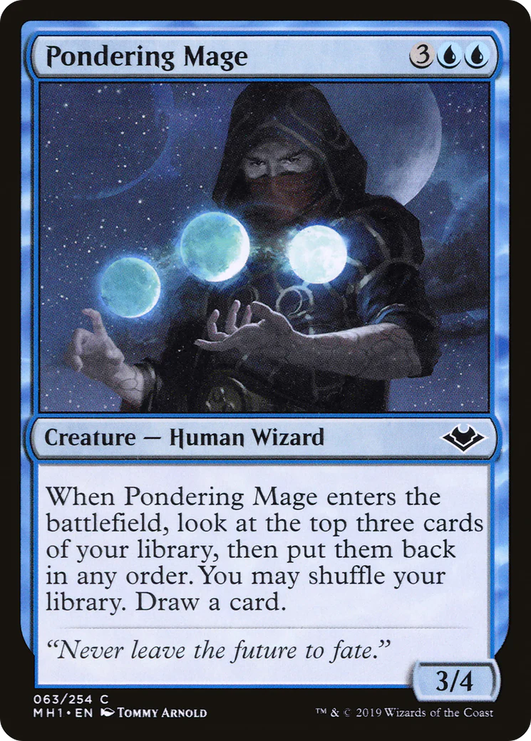 Pondering Mage (MH1-063)  Foil - Modern Horizons