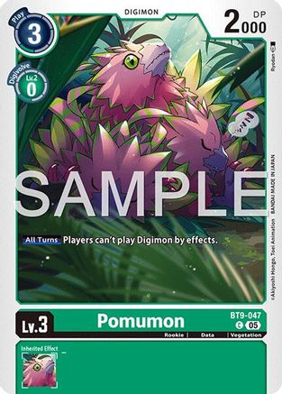 Pomumon - BT9-047 (Foil Reprint) (BT9-047) - Advanced Booster Digimon Generation Foil