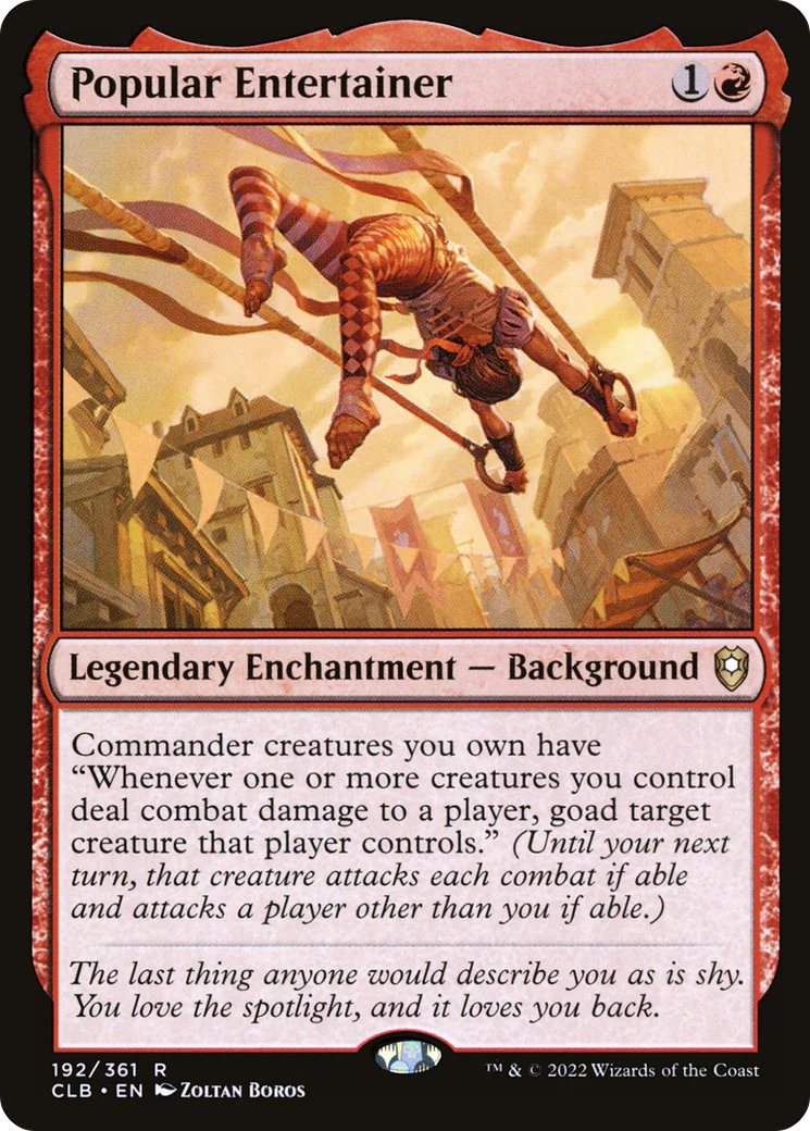 Popular Entertainer (CLB-192)  - Commander Legends: Battle for Baldur's Gate