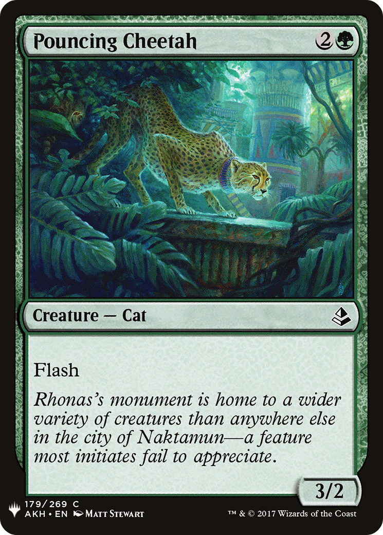 Pouncing Cheetah (LIST-AKH-179)  - The List