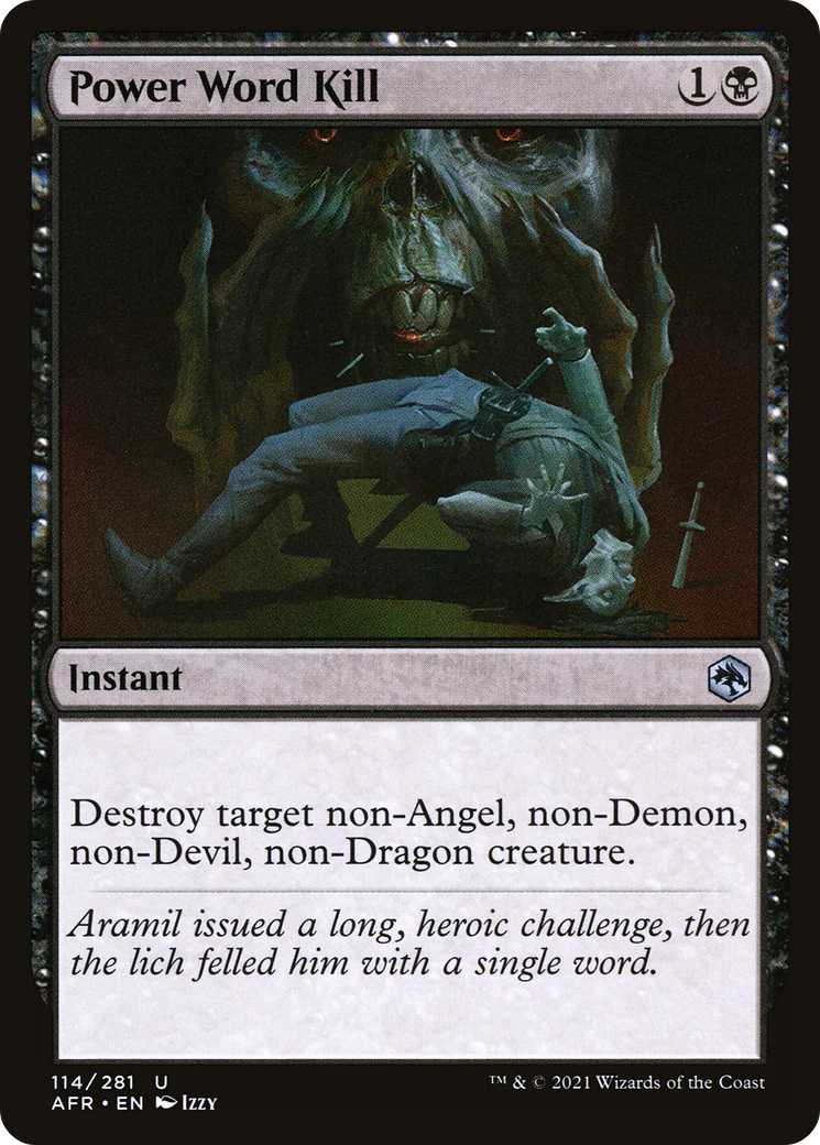 Power Word Kill (AFR-114)  Foil - Adventures in the Forgotten Realms