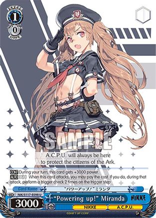 "Powering up!" Miranda (NIK/S117-E098 U) - GODDESS OF VICTORY: NIKKE