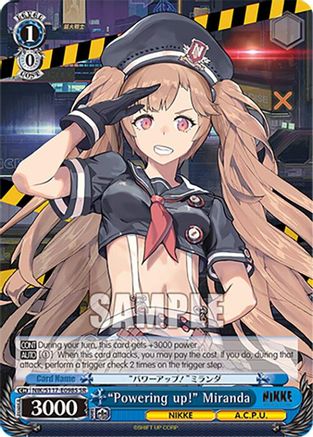 "Powering up!" Miranda (SR) (NIK/S117-E098S SR) - GODDESS OF VICTORY: NIKKE
