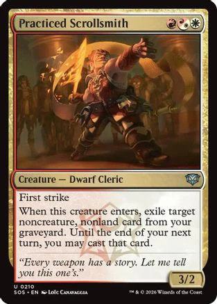 Practiced Scrollsmith (SOS-210)  Foil - Secrets of Strixhaven