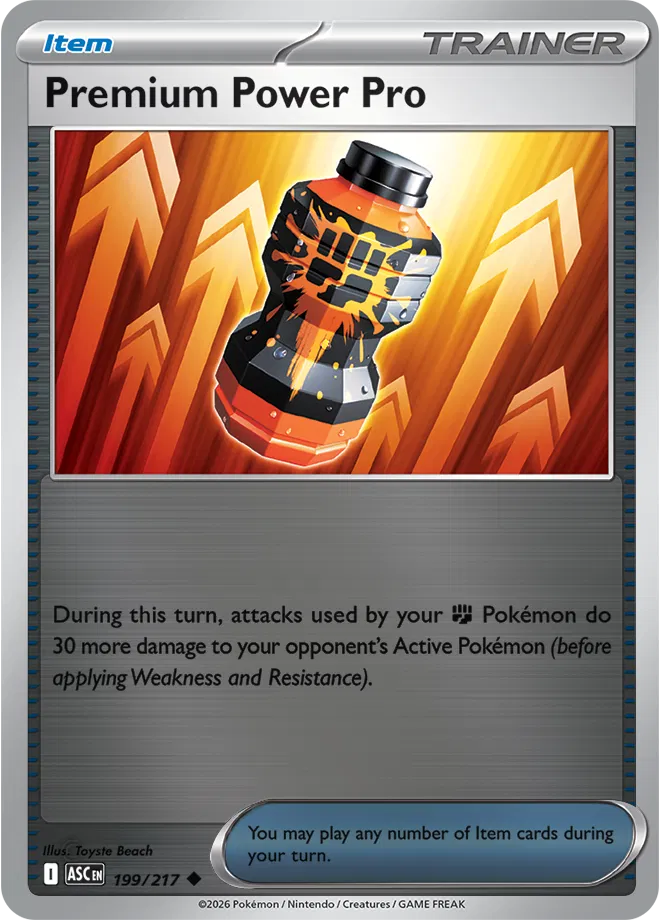 Premium Power Pro 199  - Reverse Holofoil ME Ascended Heroes - Uncommon