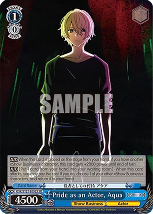 Pride as an Actor, Aqua (SR) (OSK/S121-E092S SR) - [OSHI NO KO] Vol.2