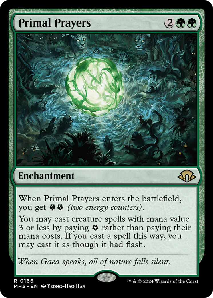 Primal Prayers (MH3-166) Foil - Modern Horizons 3
