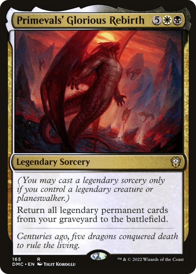 Primevals' Glorious Rebirth (DMC-165)  - Dominaria United Commander