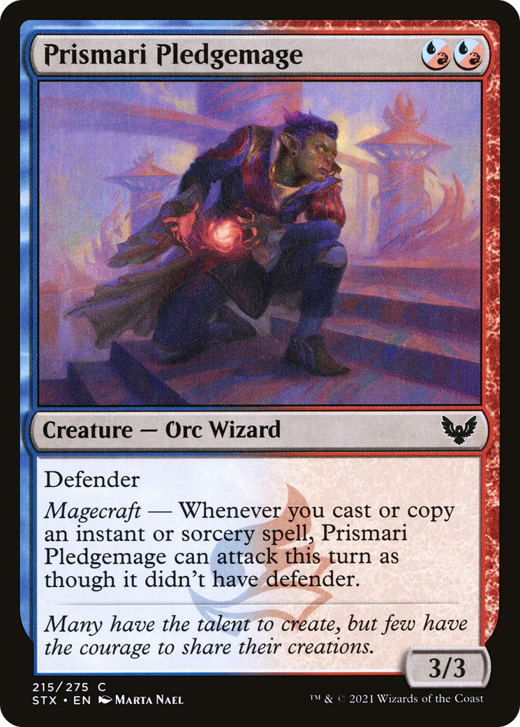 Prismari Pledgemage (STX-215)  - Strixhaven: School of Mages