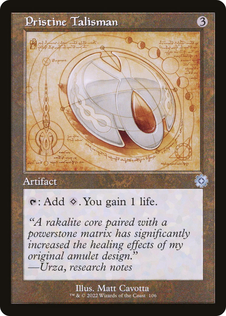 Pristine Talisman (Schematic) (BRR-106)  Foil - The Brothers' War Retro Artifacts