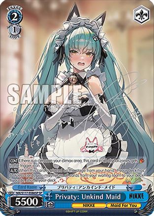 Privaty: Unkind Maid (SP) (Silver Stamp) (NIK/S117-E086SP SP) - GODDESS OF VICTORY: NIKKE